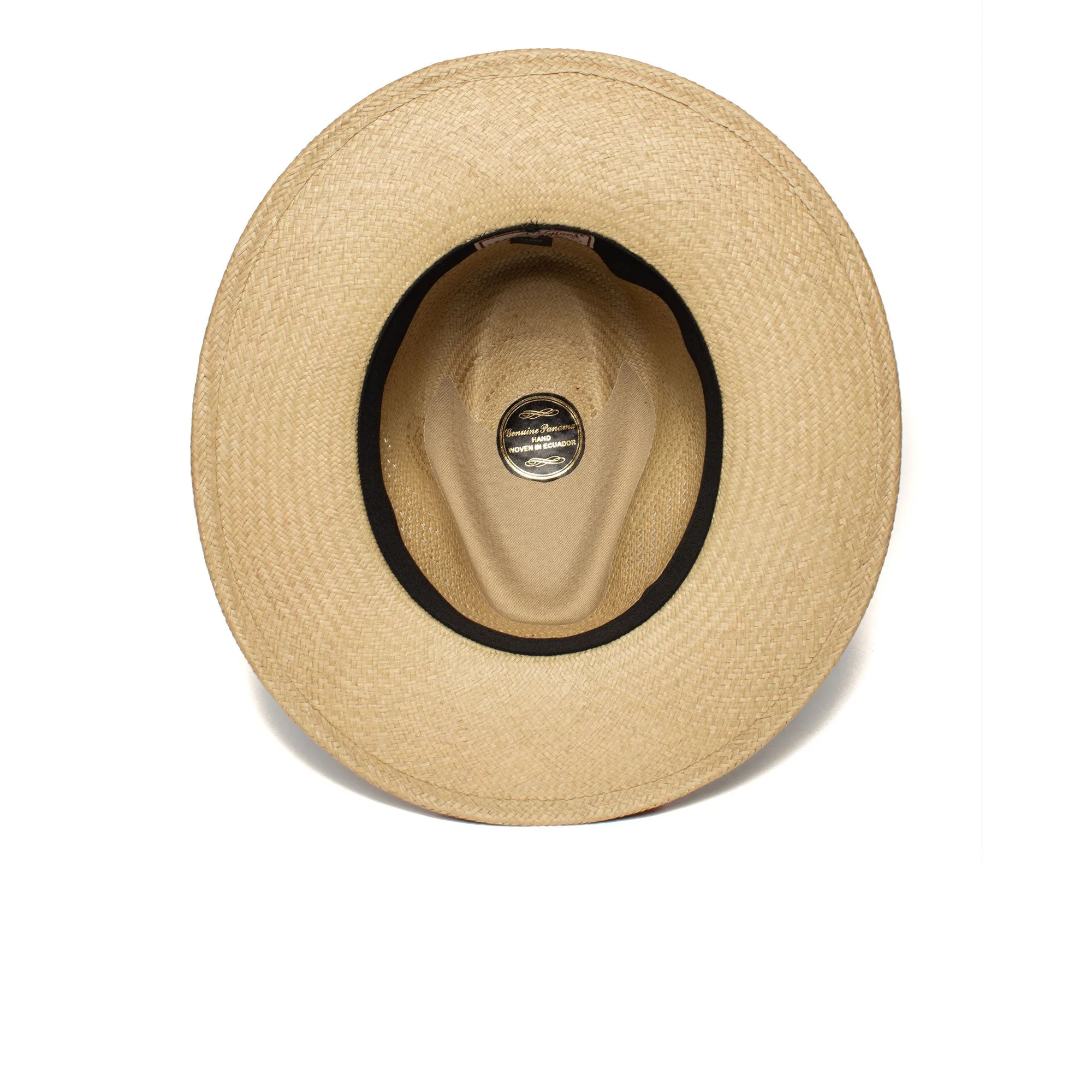 Summer Straw Fedora Hat-White