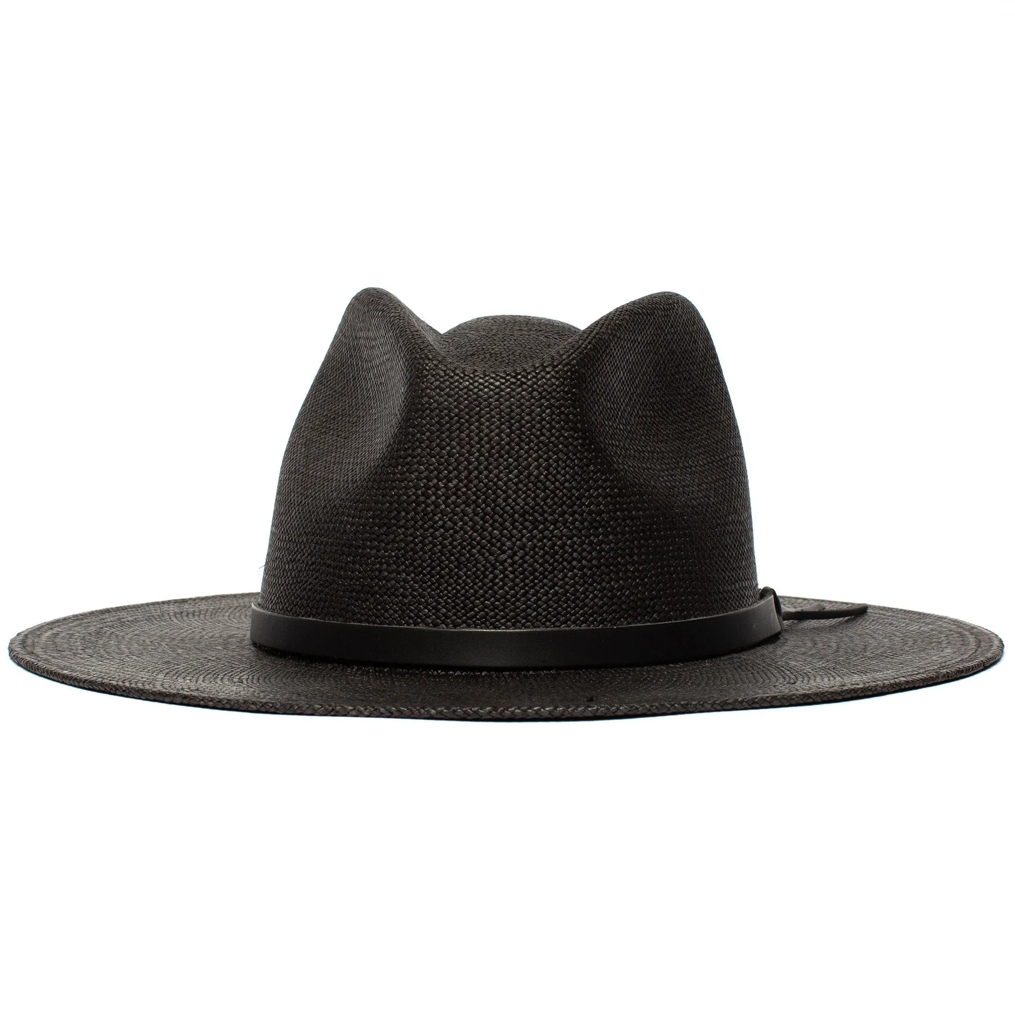 Summer Straw Fedora Hat-White