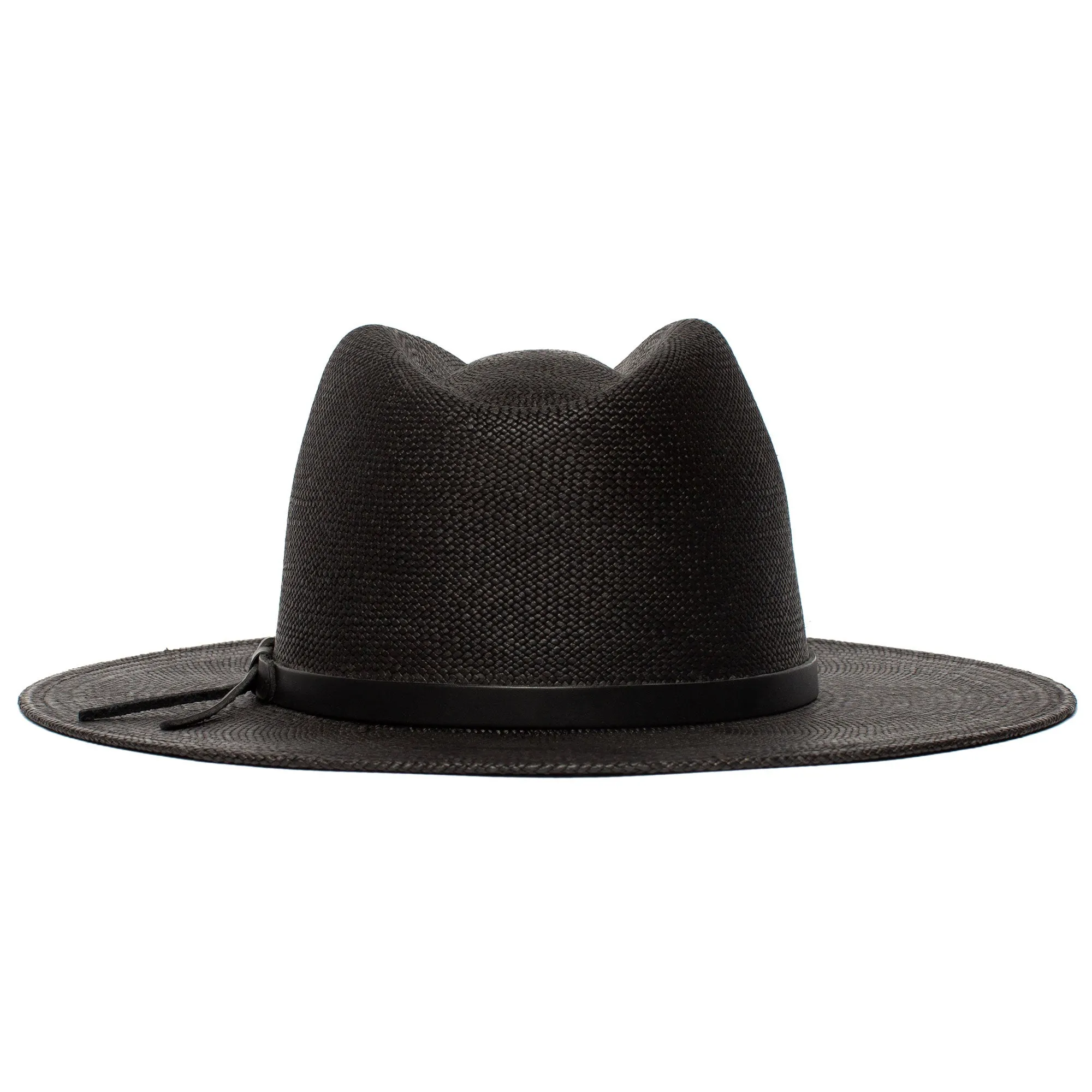 Summer Straw Fedora Hat-White