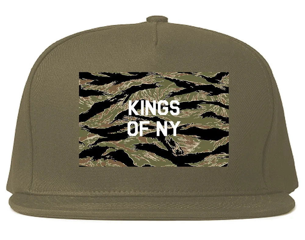 Tiger Stripe Camo Army Snapback Hat Cap