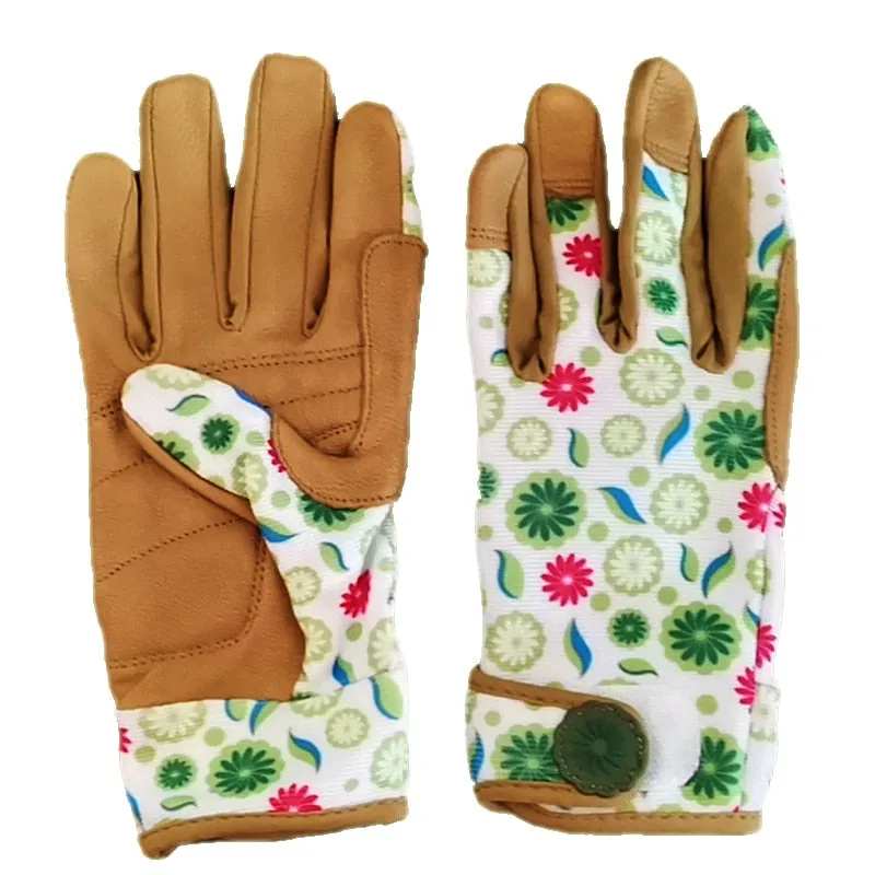 Touch Screen Women Professional Gardening Worker Thorn Proof Flower Planting Yard Work Garden Gloves