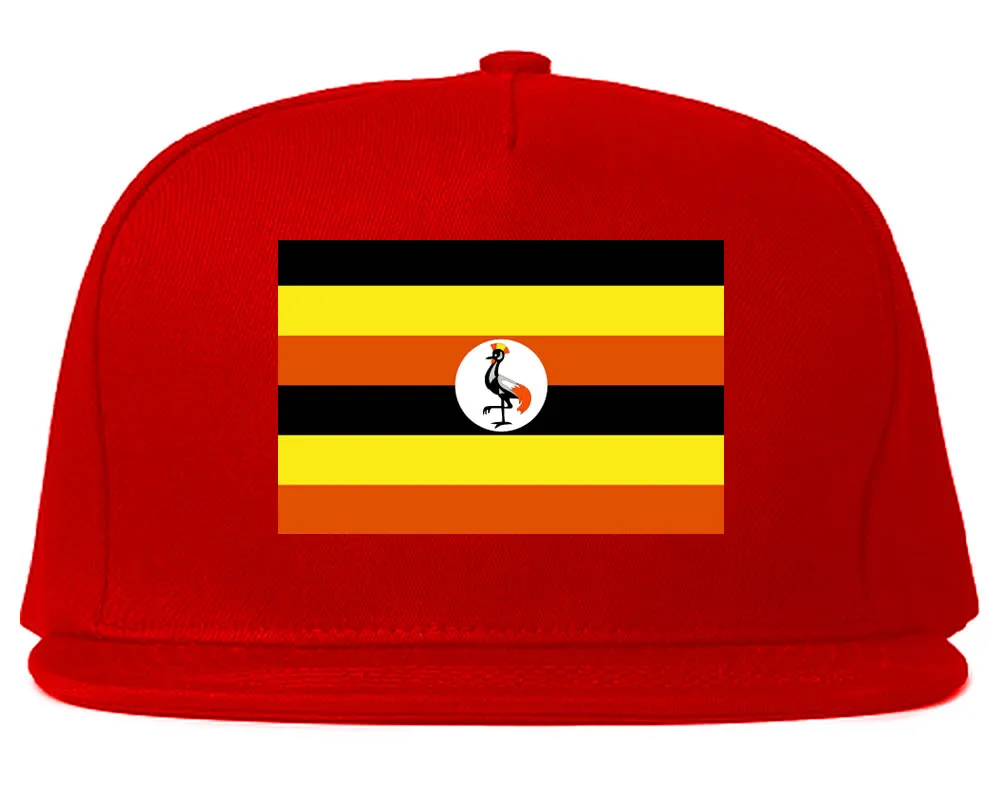 Uganda Flag Country Printed Snapback Hat Cap