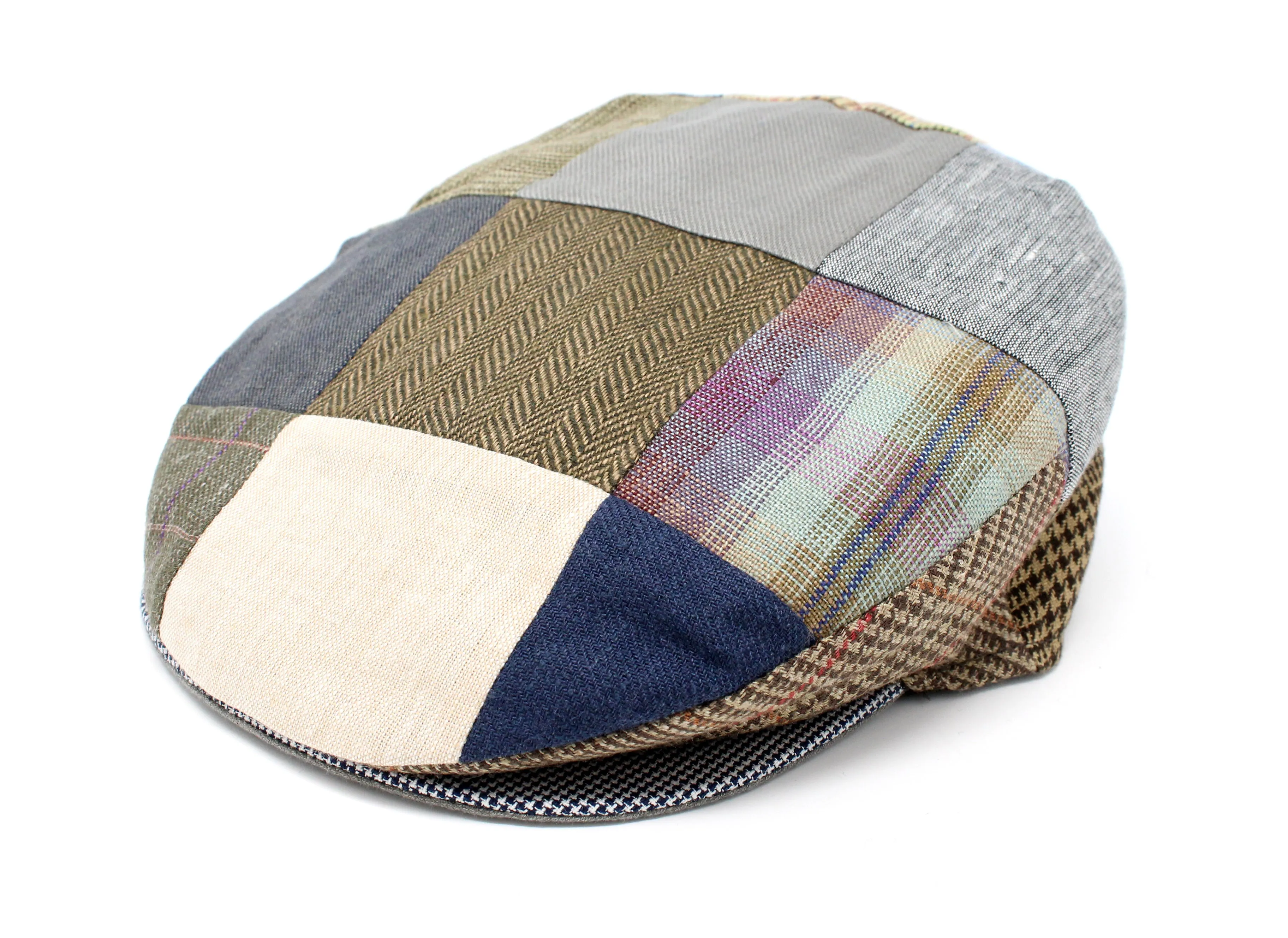 Vintage Cap Patchwork Linen