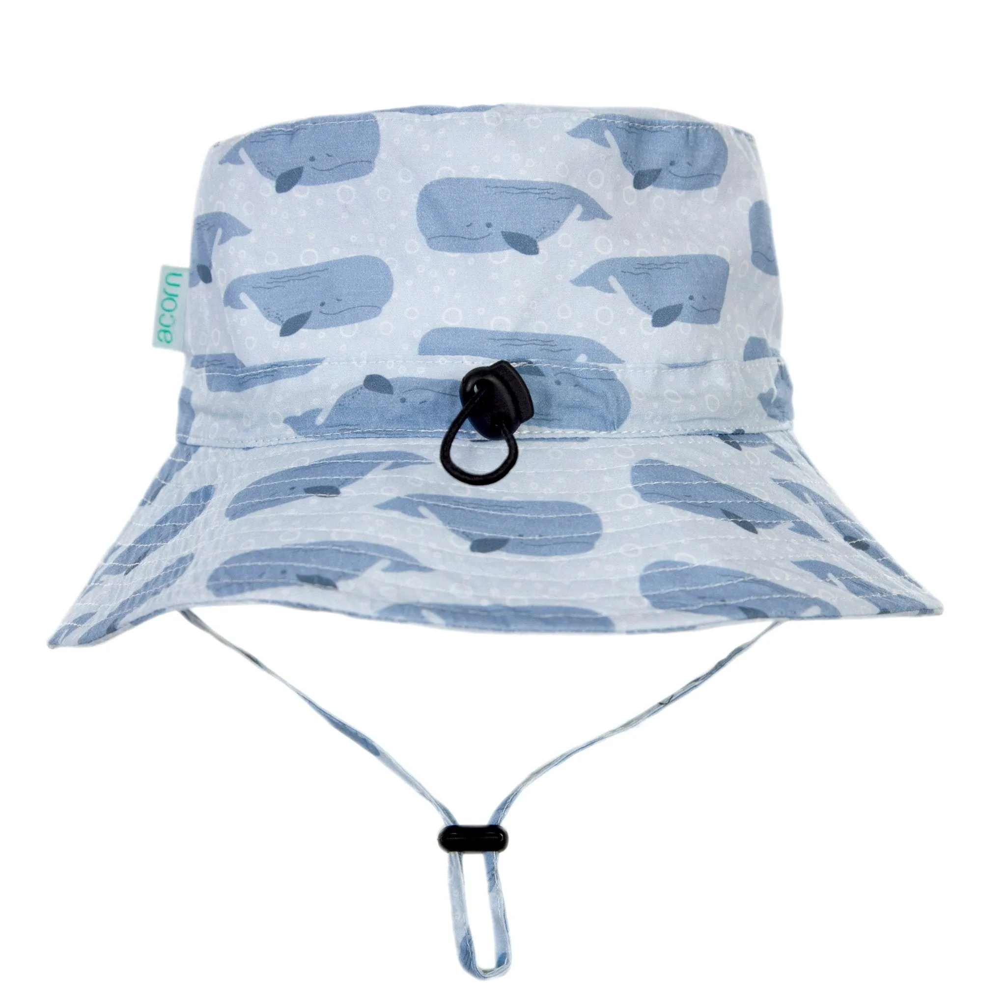 Whales Wide Brim Bucket Hat