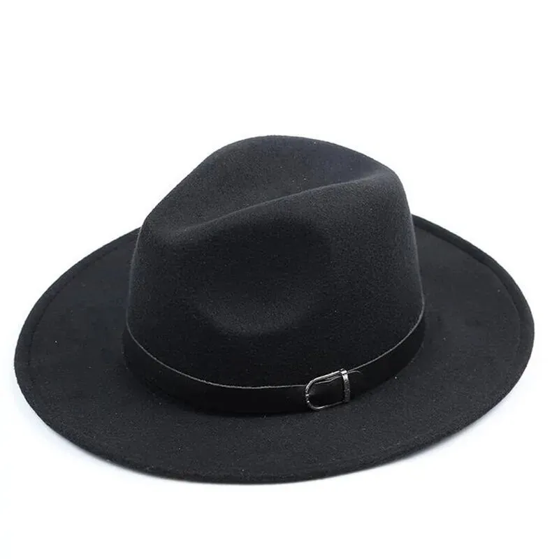 Wide Brim Fedora Hat for Women