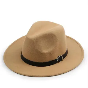 Wide Brim Fedora Hat for Women