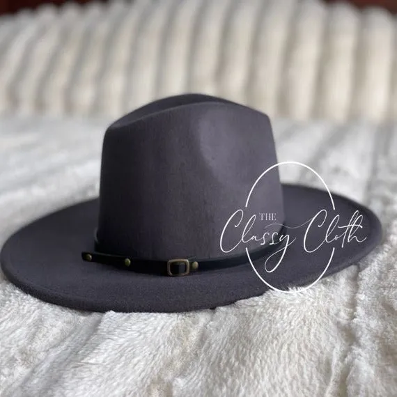 Wide Brim Hat - Black