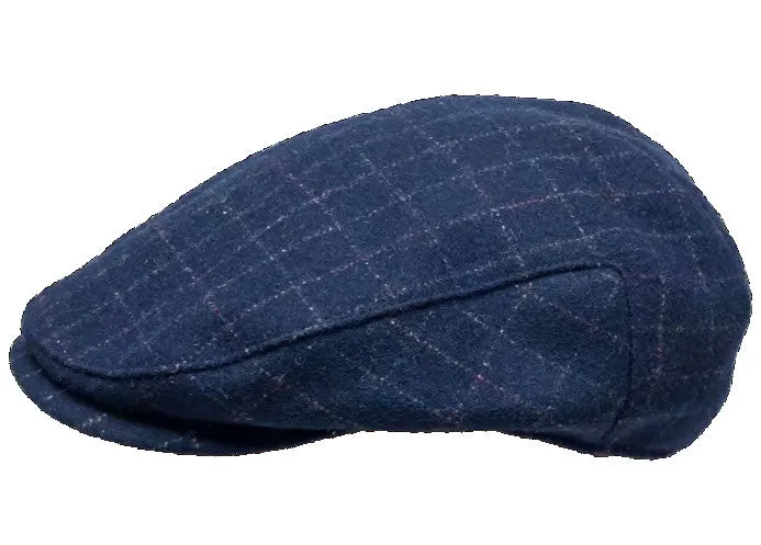 Windowpane Plaid Cap by Broner