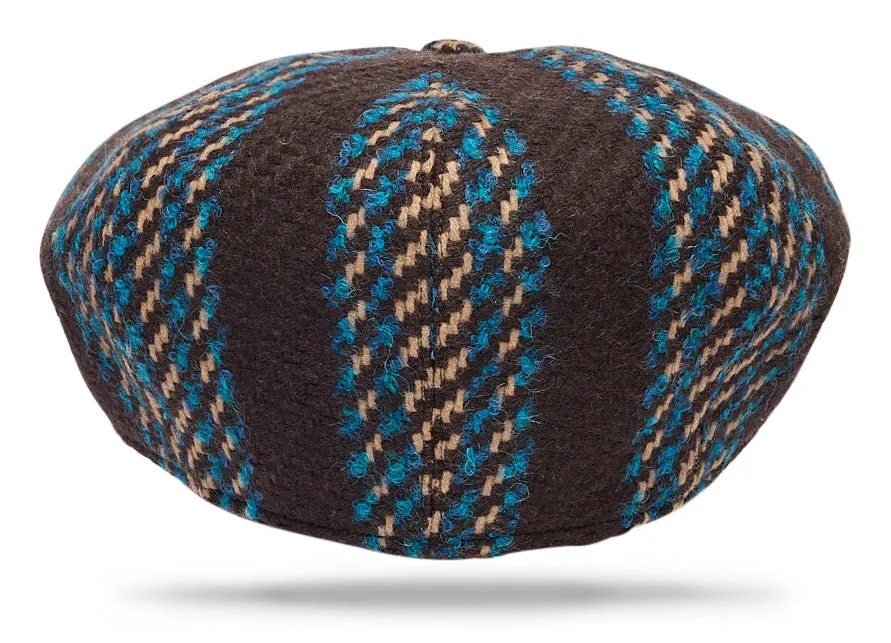 Wool Apple Jack - Brown/Blue/Ivory