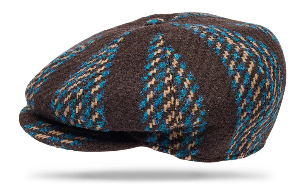 Wool Apple Jack - Brown/Blue/Ivory