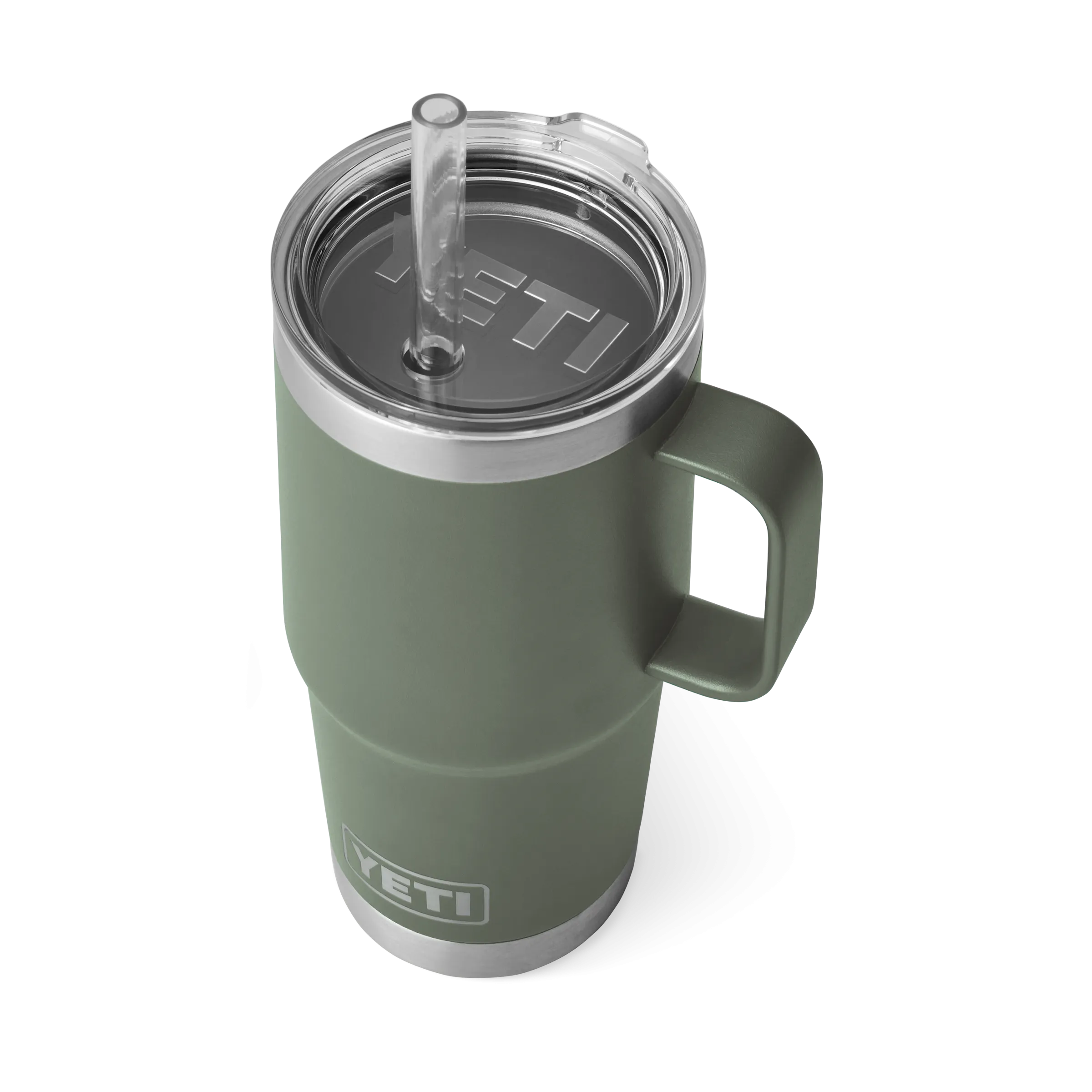 Yeti Rambler 25oz Mug With Straw Lid - Camp Green