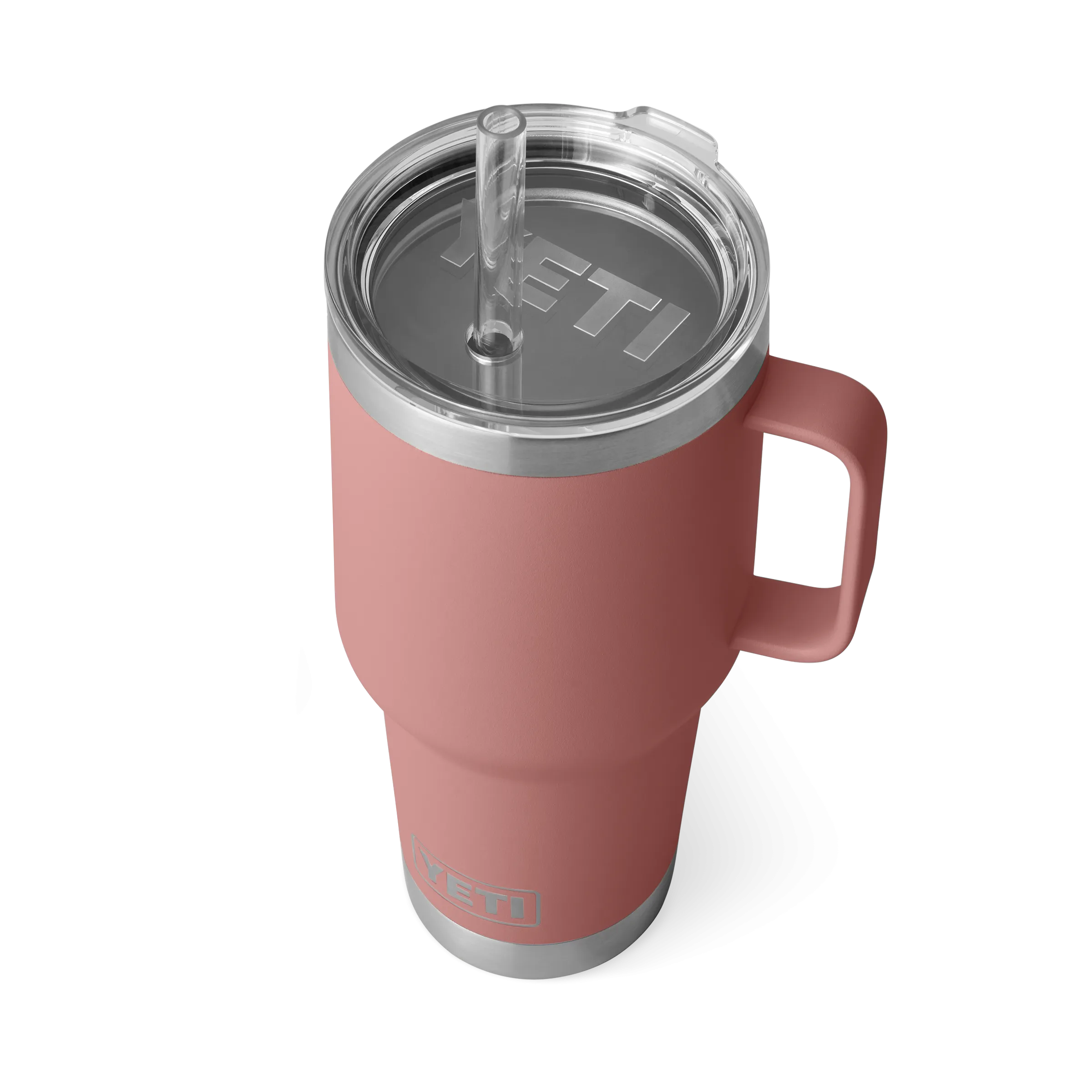 Yeti Rambler 35oz Mug With Straw Lid - Sandstone Pink