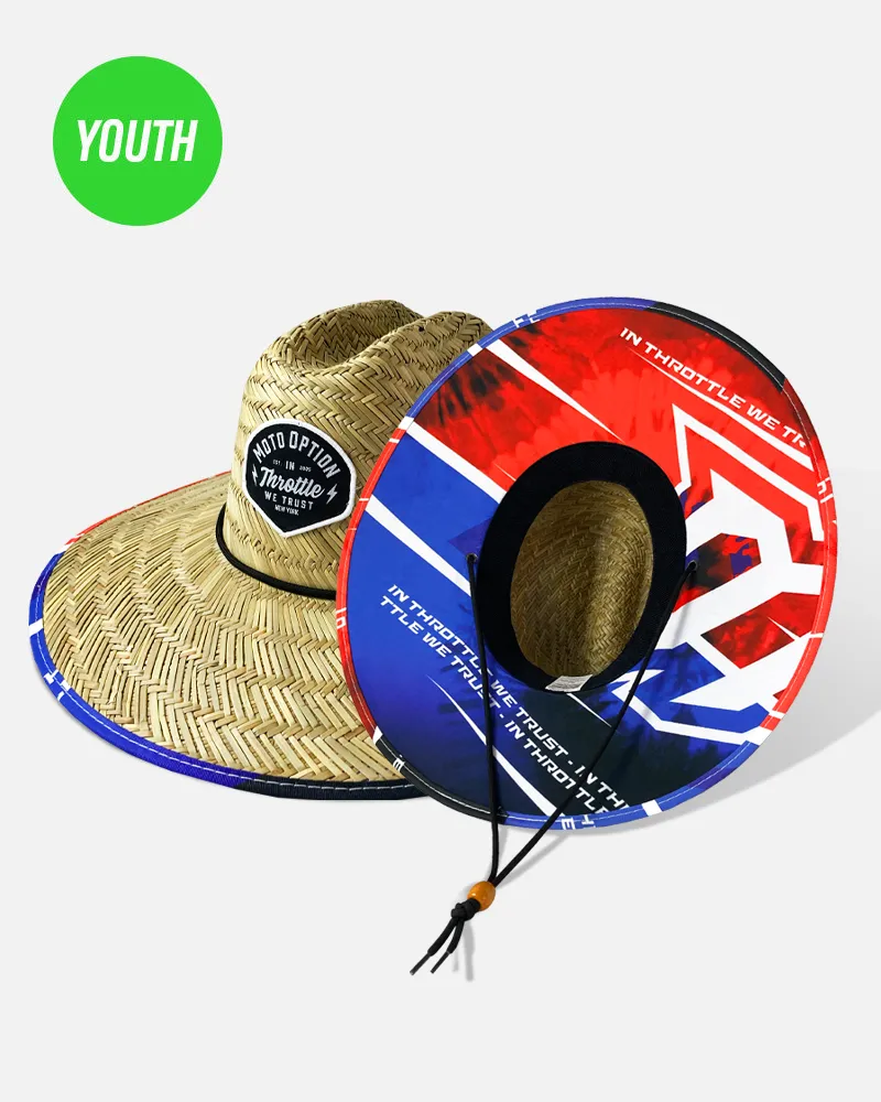 Youth Fireworks Straw Hat