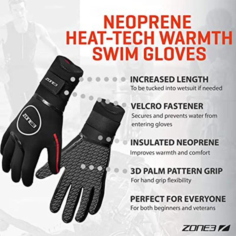 Zone3 - Neoprene Heat Tech Warmth Swim Gloves